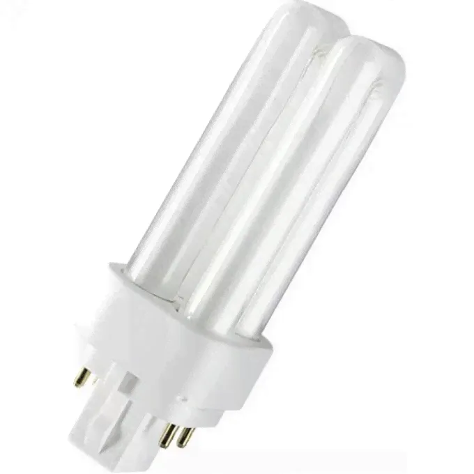 Лампа люминесцентная компакт. OSRAM DULUX D/E 26W/830 G24q-3 4050300327235-0