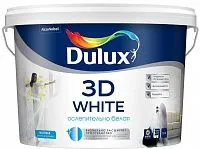 Dulux 3D White / Дулюкс 3Д Белая матовая краска для стен и потолков