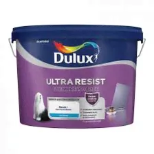 Краска водно-дисперсионная Dulux Ultra Resist моющаяся белая основа BW 9 л