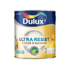 Краска для кухни и ванной латексная Dulux Ultra Resist матовая база BW 2,5 л