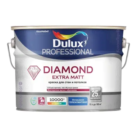 DULUX PROFESSIONAL Diamond / ДУЛЮКС ПРОФЕССИОНАЛ Диамонд (1л) база BW алмазная прочность-0