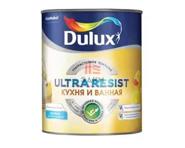 Моющаяся краска для стен Dulux Ultra Resist | Дюлакс Ультра Резист Кухня и Ванная матовая 1 л