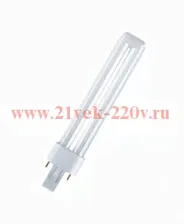 Лампа компактная люминесцентная DULUX S 11W/31 830 G23 (тёплый белый)