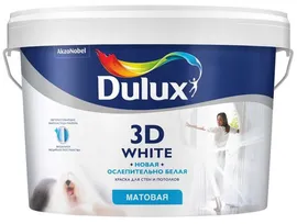 Краска ослепительно белая матовая Dulux 3D White 10л
