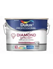 DULUX PROFESSIONAL DIAMOND EXTRA MATT краска для внутренних работ, глуб/мат, Баз BW (10л)