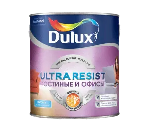 Краска для стен износостойкая Делюкс Ультра Резист гостиные и офисы (Dulux Ultra Resist)-0