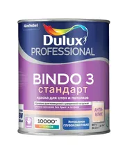 Краска в/д Dulux Bindo Prof 3 BW латексная глубокоматовая 1л