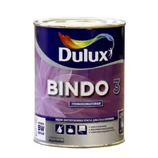 Краска водно-дисперсионная Dulux Bindo 3 глубокоматовая база BW белая 1 л