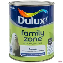 Краска Dulux Family Zone глубокоматовая белый 1 л