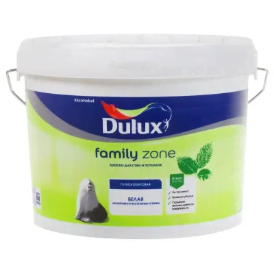Краска Dulux Family Zone база BW 9 л