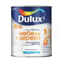 Краска акриловая Dulux Мебель и дерево бесцветная BC 0,75л