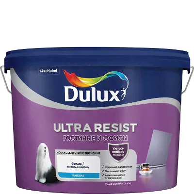 Краска Dulux Ultra Resist Гостиные и Офисы 10л