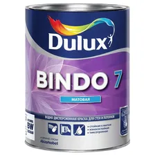Краска водно-дисперсионная Dulux Bindo 7 база BС матовая Бесцветный 0.9 л