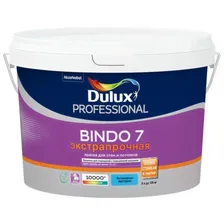 Краска водно-дисперсионная для стен, потолков матовая BС Bindo 7 Professional 9л DULUX