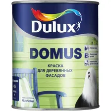 Краска масляно-алкидная для деревянных фасадов Domus BС 0,9л Dulux