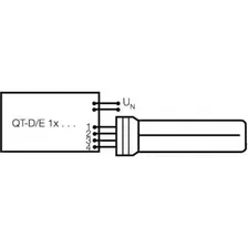 Лампа люминесцентная компакт. DULUX D/E 18W/830 G24q-2 OSRAM