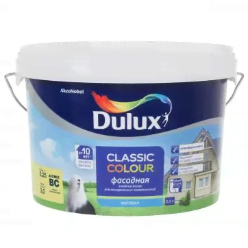 Краска фасадная Dulux Classic Colour BC 2.25 л-0