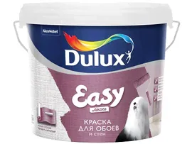 Краска Dulux Easy легко наносить матовая для обоев и стен