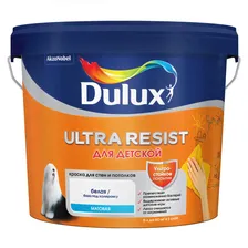 Dulux Ultra Resist / Дюлакс Ультра Резист для Детской краска для стен и потолков матовая