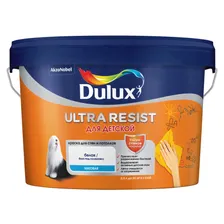 DULUX Ультра-Резист д/детской краска повышенной влагостойкости матовая BW 2,5л
