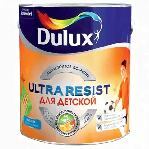Dulux Ultra Resist Краска для Детской матовая база ВС 2,25л.-0
