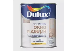 Dulux / Дюлакс Легко обновить Окна и Двери износостойкая краска на водной основе полуматовая 0.75л
