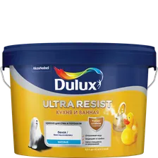 Краска Dulux ULTRA RESIST КУХНЯ И ВАННАЯ полуматовая BW 2,5л (5757412)