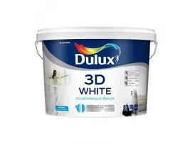 Краска Dulux Новая Ослепительно Белая 3D White BW Матовая, 2,5 л.