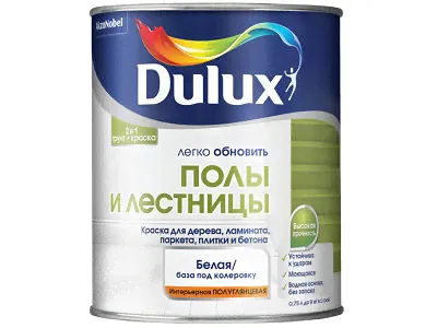 Краска Dulux Легко обновить для пола и лестниц износостойкая полуглянцевая-0