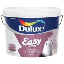 Краска интерьерная Dulux Easy для обоев и стен база BC 9 л