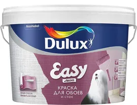 DULUX Easy краска база BC прозрачная для обоев и стен (10л) / DULUX Easy base BC под колеровку краска в/д для обоев и стен матовая (10л)