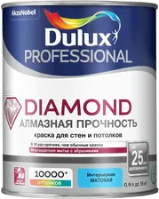DULUX Diamond Алмазная прочность база BC прозрачная краска износостойкая матовая (0,9л) / DULUX Professional Diamond Алм