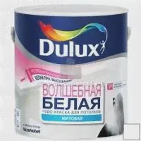 Краска для потолка DULUX Волшебная матовая ослепительно белая 5л-0