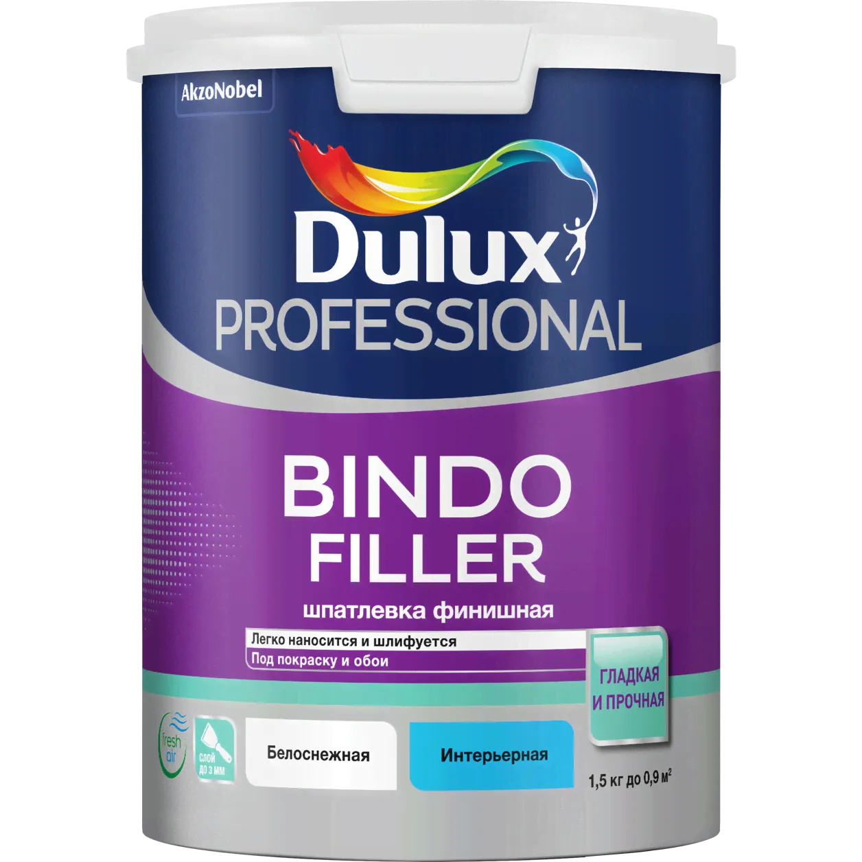 Шпатлевка Dulux Professional Bindo Filler финишная 1.5кг-0