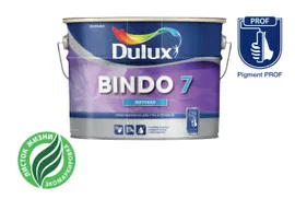 DULUX BINDO 7 Экстрапрочная матовая латексная краска для стен и потолков
