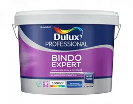 Краска водно-дисперсионная Professional DULUX BINDO EXPERT глубокоматовая ВW, 9 л